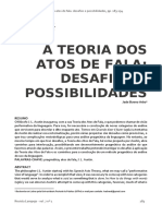 A Teoria Dos Atos de Fala