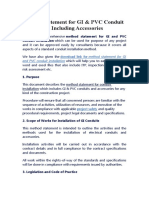 Method Statement For GI