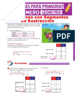 Técnica Operativa de La Sustracción de Segmentos para Primero de Primaria