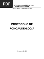 Protocolo Fonoaudiologia