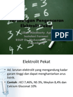 Perhitungan Pengenceran Elektrolit Pekat