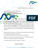 Escrito de Cancelación y Renovación de Certificado y Reposición de Tarjeta Patronal