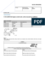 E-ECU (MID128) Engine Control Unit, Active Measuring Conditions