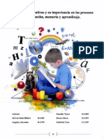 Funciones Ejecutivas y Su Importancia en Los Procesos de Atención, Memoria y Aprendizaje