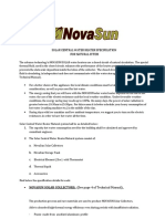 NOVASUN Specification Natural System