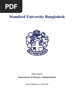 Stamford University Bangladesh: Department of Business Administration