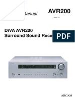 Service Manual: Diva Avr200 Surround Sound Receiver