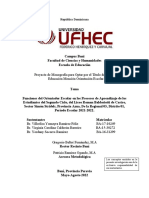 Funciones Del Orientador Escolar en Los Procesos de Aprendizaje