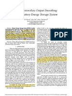 Solar Photovoltaic Output Smoothing Using Battery Energy Storage System