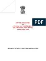 268 Flash Report On Central Sector Projects (Rs. 100 Crore and Above) FEBRUARY, 2008