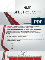 NMR Spectroscopy: Afsath. B Mpharm1 Year Pharmacognosy and Phytochemistry Malik Deenar College of Pharmacy