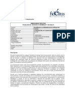 Competencias de La Comunicación An-103 Programa Del Curso IC 2022