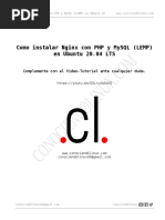 35 - Como Instalar Nginx Con PHP y MySQL (LEMP) en Ubuntu 20.04 LTS