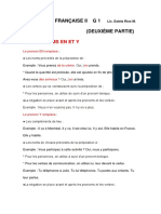 Troisième Unité - Grammaire Ii (Deuxième Partie)