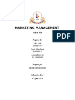 Marketing MGT Project