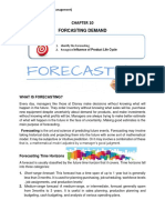 Chapter 10 Forecasting Demand