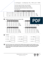 Mental Multiplication Strategies - Multiply by 10s, 100s and 1 000s