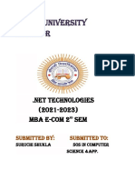 Jiwaji University Gwalior: (2021-2023) Mba E-Com 2 SEM