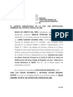 BCP - Demanda de Ejecución de Garantía Hipotecaria - ANCARI NACIMIENTO (HIPOTECA CREDITO MI VIVIENDA)