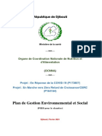 Plan de Gestion Environnemental Et Social: République de Djibouti