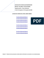 Trabajos Talleres y Evaluaciones Basico Medio Semana 15