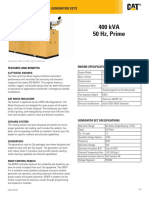 400 kVA 50 HZ, Prime: Diesel Generator Sets