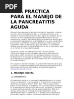 Guía Práctica para El Manejo de La Pancreatitis Aguda