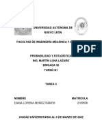 Probabilidad y Estadística TAREA 4