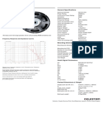 LF Loudspeakers TF1525: General Specifications