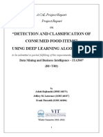 "Detection and Classification of Consumed Food Items" Using Deep Learning Algorithm