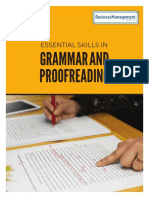 Essential Skills in Grammer and ProofReading