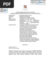 Caso en La Corte Superior de Justicia de Lima