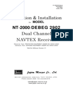 Operation & Installation: NT 2000 DEBEG 2902