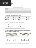 19-08 Evaluación Matemática