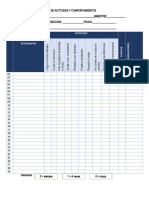 Ficha de Observacion de Actitudes y Comportaminetos