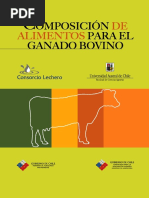 Anrique Et Al 2010. Composición de Alimentos para Ganado Bovino