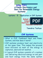 ECEg - 7411 - Lecture - 5 - Application in CHP System