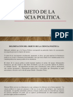 Objeto de La Ciencia Politica