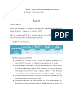 Tarefa 3.1 - Higiene Do Trabalho - Riscos Quimicos No AT