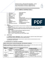 Silabo de Comercio Internacional I