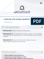 Continuity and Energy Equations