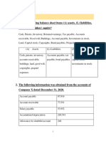 Section B:: 1. Are The Following Balance Sheet Items (A) Assets, (L) Liabilities, or (E) Stockholders' Equity?