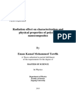 Radiation Effect On Characterization and Physical Properties of Polymer Nanocomposites