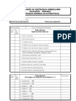 Contenidos Mínimos MATEMATICAS