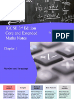 IGCSE Core Math 3rd Edition Notes