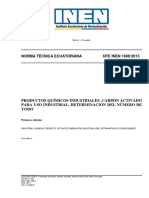 Norma Técnica Ecuatoriana Nte Inen 1988:2013: Primera Revisión