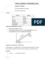 Grade 11 - Physical Sciences: Mechanics 2020: Vectors in One Dimension - Revision