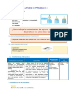 D3 A3 SESIÓN ¿Cómo Influye La Contaminación Del Agua en La Sobrevivencia y El Desarrollo de Los Seres Vivos Parte 2