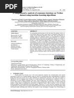 A Comprehensive Analysis of Consumer Decisions On Twitter Dataset Using Machine Learning Algorithms