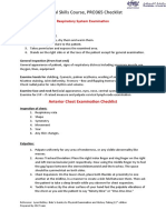 Complete Respiratory Examination Checklist 365